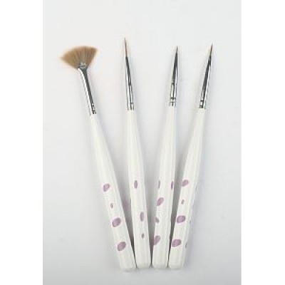 ΠΙΝΕΛA ΝΥΧΙΩΝ ΣΕΤ  ΣΧΕΔΙΑΣΜΟΥ 4τμχ DETAIL ART / NAIL ART BRUSHES- EF