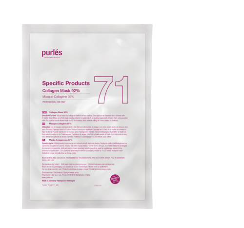 71 COLLAGEN MASK 92% - ΜΑΣΚΑ ΚΟΛΛΑΓΟΝΟΥ ΓΙΑ ΤΟ ΠΡΟΣΩΠΟ PURLES