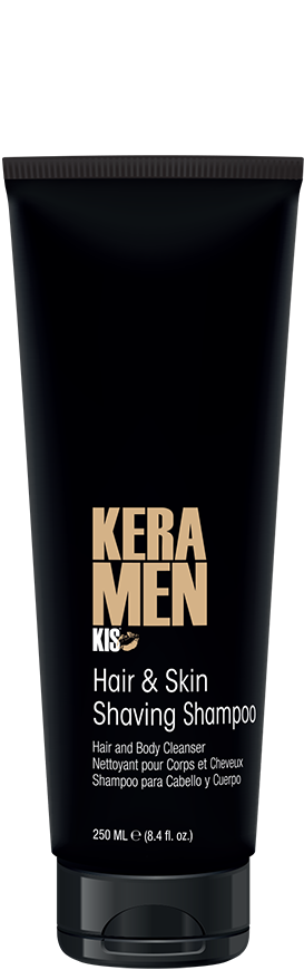 KIS KERAMEN HAIR &amp; SKIN SHAVING SHAMPOO / ΣΑΜΠΟΥΑΝ ΜΑΛΛΙΩΝ, ΣΩΜΑΤΟΣ &amp; ΞΥΡΙΣΜΑΤΟΣ ΓΙΑ ΑΝΔΡΕΣ 250ML