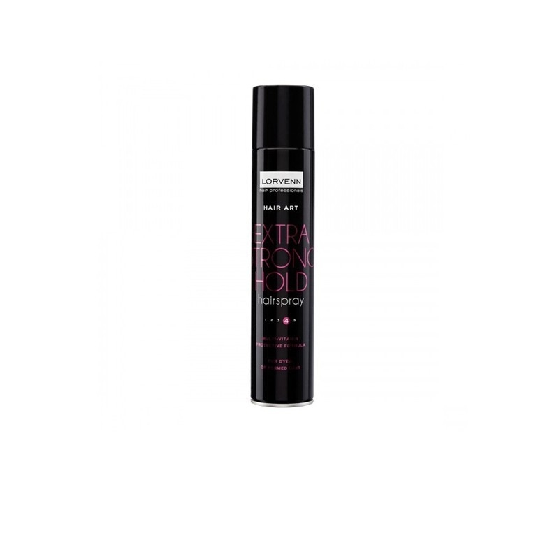LORVENN HAIR ART EXTRA STRONG HOLD HAIRSPRAY / ΛΑΚ ΜΕ ΠΟΛΥΒΙΤΑΜΙΝΟΥΧΑ ΦΟΡΜΟΥΛΑ ΠΡΟΣΤΑΣΙΑΣ ΓΙΑ ΒΑΜΜΕΝΑ ΜΑΛΛΙA 400ML