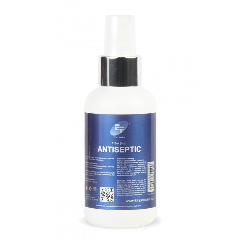 EF EXCLUSIVE ANTISEPTIC SPRAY 4OZ./ ΑΝΤΥΣΙΠΤΙΚΟ ΣΠΡΕΙ ΜΑΝΙΚΙΟΥΡ &amp; ΠΕΝΤΙΚΙΟΥΡ 118ML