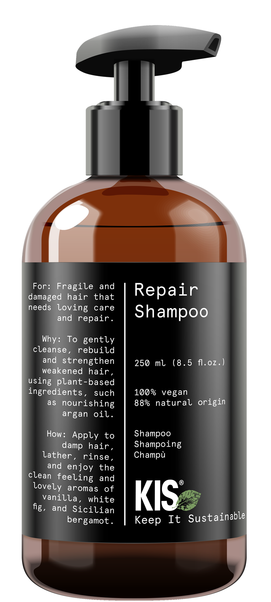KIS GREEN REPAIR SHAMPOO / ΣΑΜΠΟΥΑΝ VEGAN ΓΙΑ ΑΝΑΔΟΜΗΣΗ 250ML