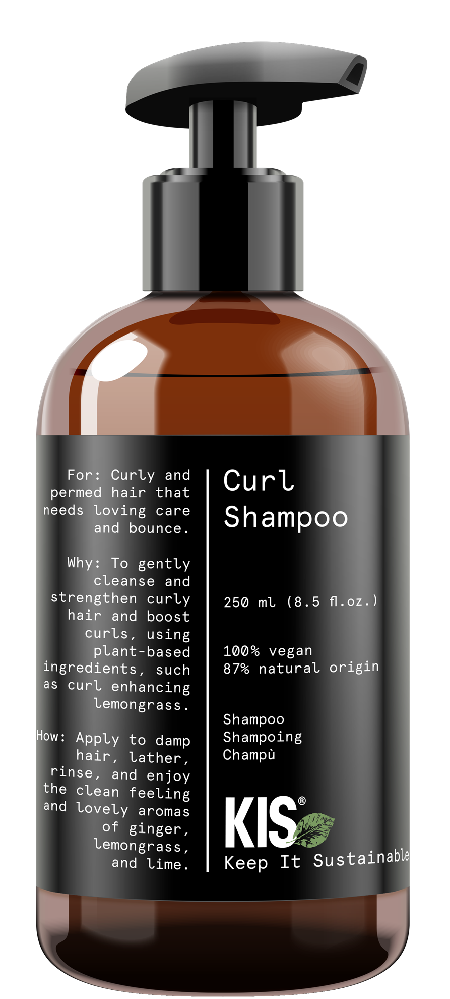 KIS GREEN CURL  SHAMPOO / ΣΑΜΠΟΥΑΝ VEGAN ΓΙΑ ΣΓΟΥΡΑ ΜΑΛΛΙΑ 250ML