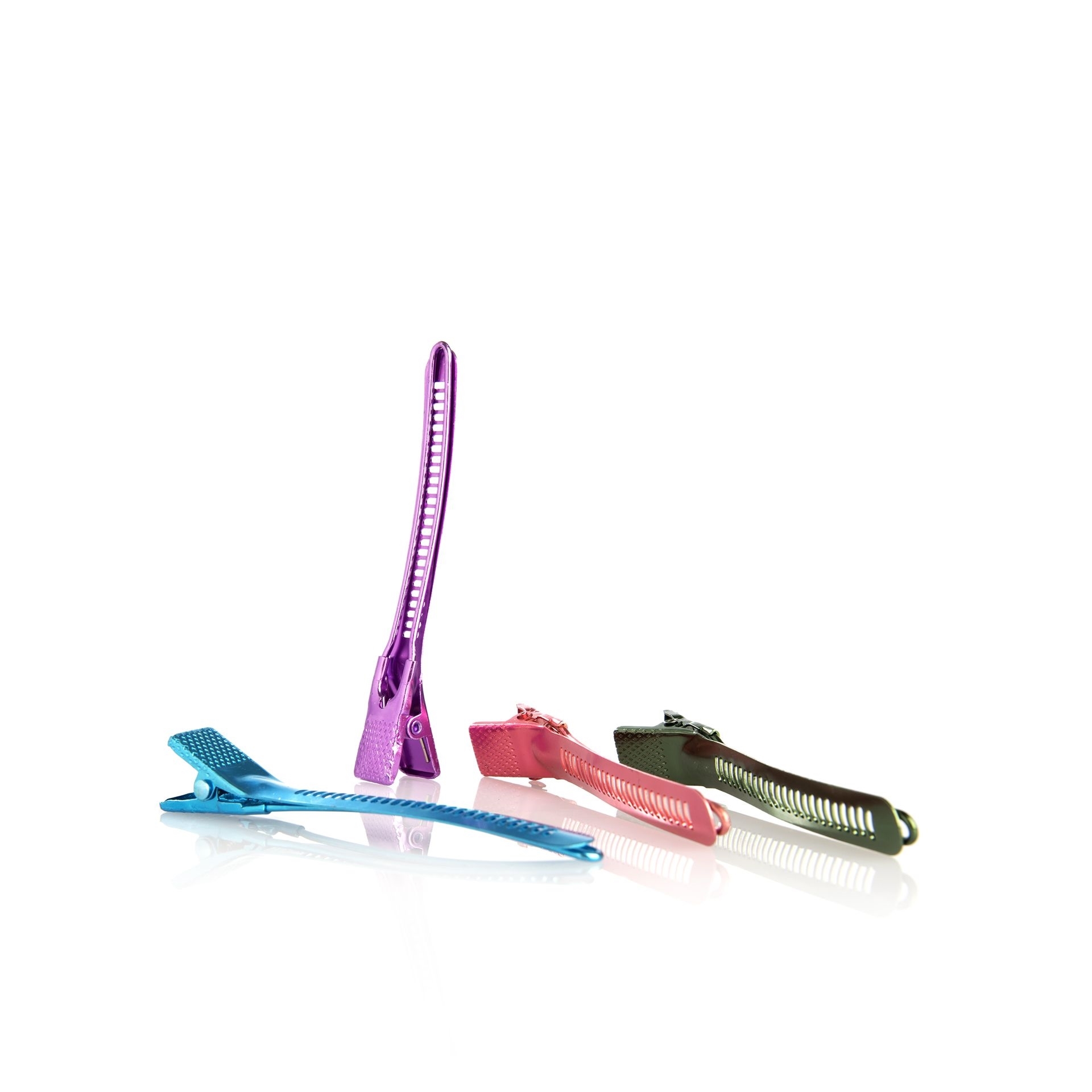 ΠΕΝΣΑΚΙΑ-ΚΛΙΠ ΧΡΩΜΑΤΙΣΤΑ ΚΟΜΜΩΤΗΡΙΟΥ / COLOURED ALUMINIUM DUCK HAIR CLIPS  F302