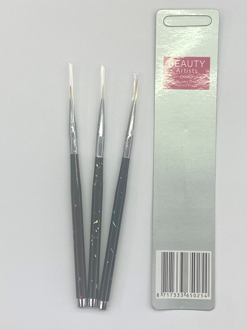 ΠΙΝΕΛA ΣΧΕΔΙΑΣΜΟΥ / NAIL ART BRUSHES  - 3TMX (N.107)