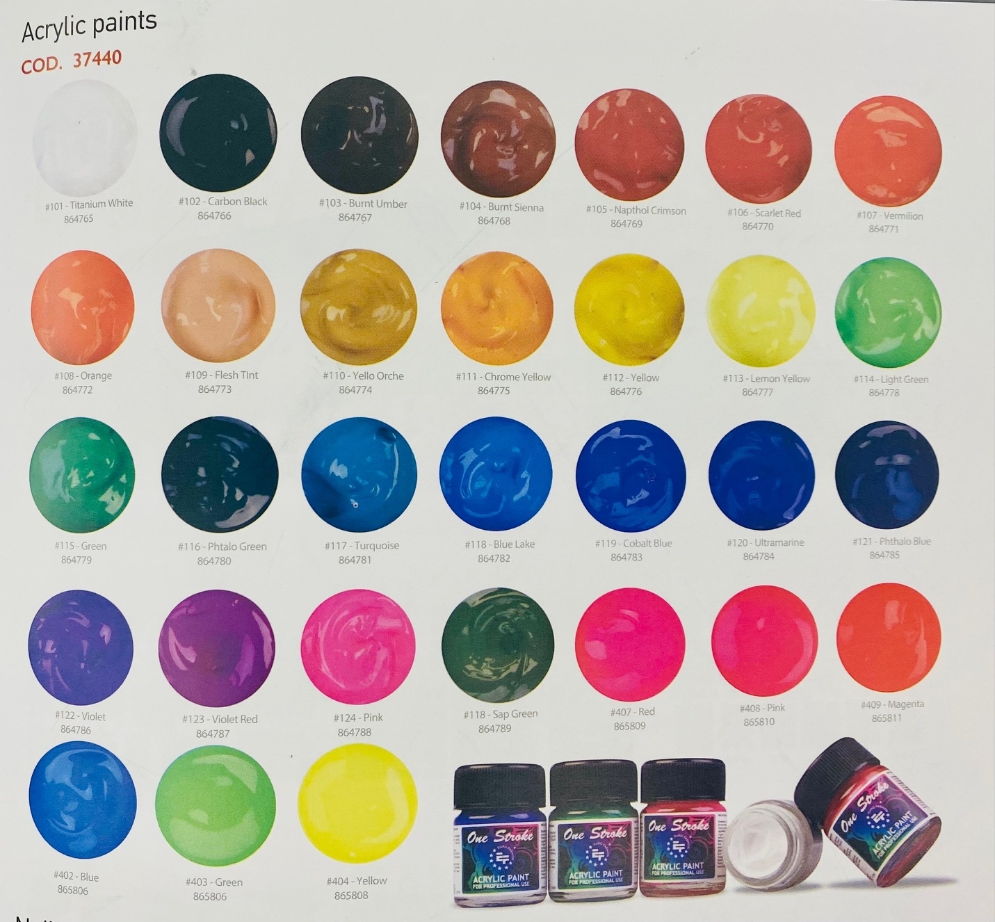 EF ACRYLIC PAINTS FOR NAIL ART / ΑΚΡΥΛΙΚΑ ΧΡΩΜΑΤΑ ΓΙΑ ΣΧΕΔΙΑ 15ml  (ONE STROKE)