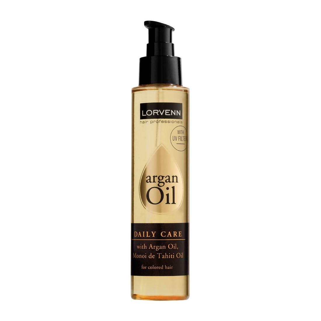 LORVENN DAILY CARE ΜΕ ΕΛΑΙΟ ARGAN // ΕΛΑΙΟ MONOI DE TAHITI // ΦΙΛΤΡΟ UV // ΓΙΑ ΒΑΜΜΕΝΑ ΜΑΛΛΙΑ 125ML