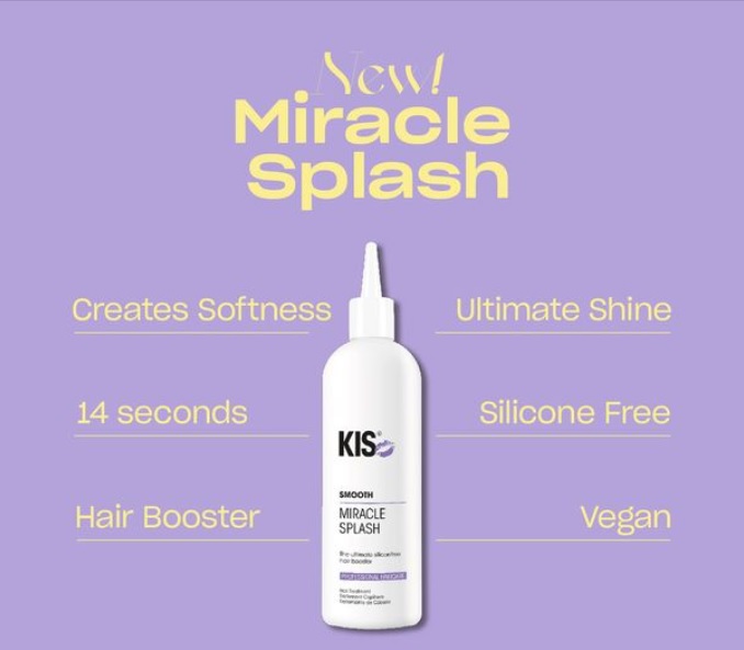 KIS SMOOTH MIRACLE SPLASH/ ΕΝΙΣΧΥΤΙΚΟΣ ΟΡΟΣ ΛΕΙΑΝΣΗΣ ΓΙΑ ΤΑ ΜΑΛΛΙΑ 200ML