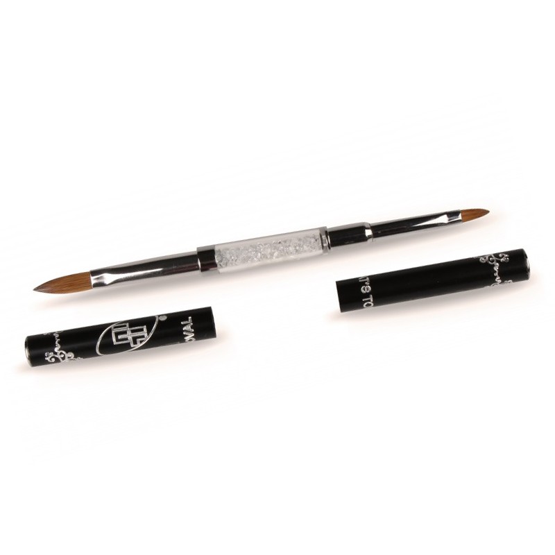 ΟΒΑΛ ΠΙΝΕΛΟ ΑΚΡΥΛΙΚΟΥ &amp; ΣΧΕΔΙΟΥ/ EF EXCLUSIVE DOUBLE-END ACRYLIC OVAL/CAT'S TONGUE BRUSH  (EF04)