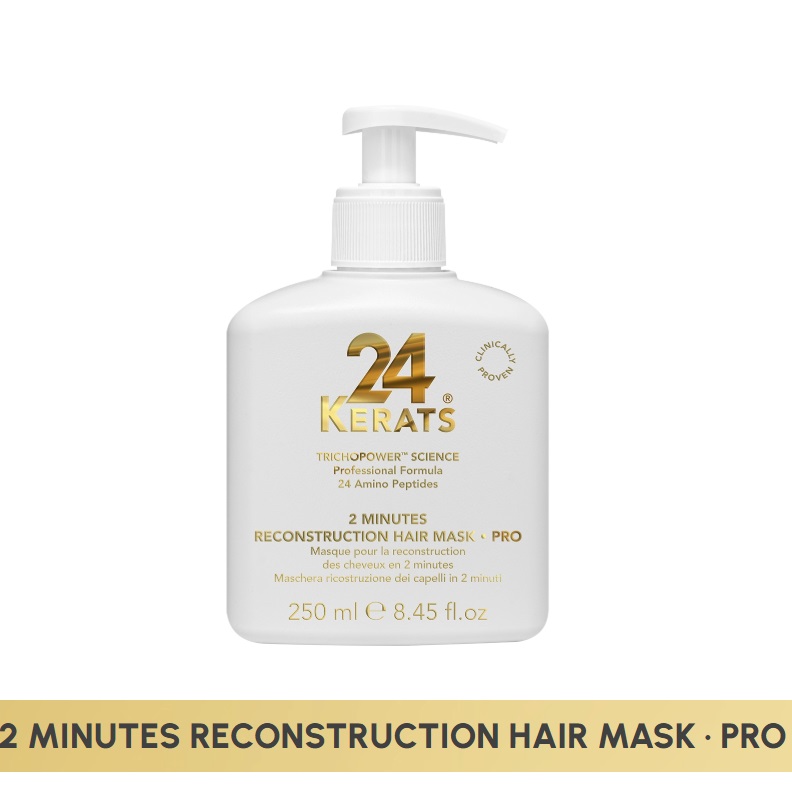 24 KERATS® 2 MINUTES RECONSTRUCTION HAIR MASK - PRO / ΜΑΣΚΑ ΑΝΑΔΟΜΗΣΗΣ ΜΑΛΛΙΩΝ • PRO ΣΕ 2 ΛΕΠΤΑ 250ML