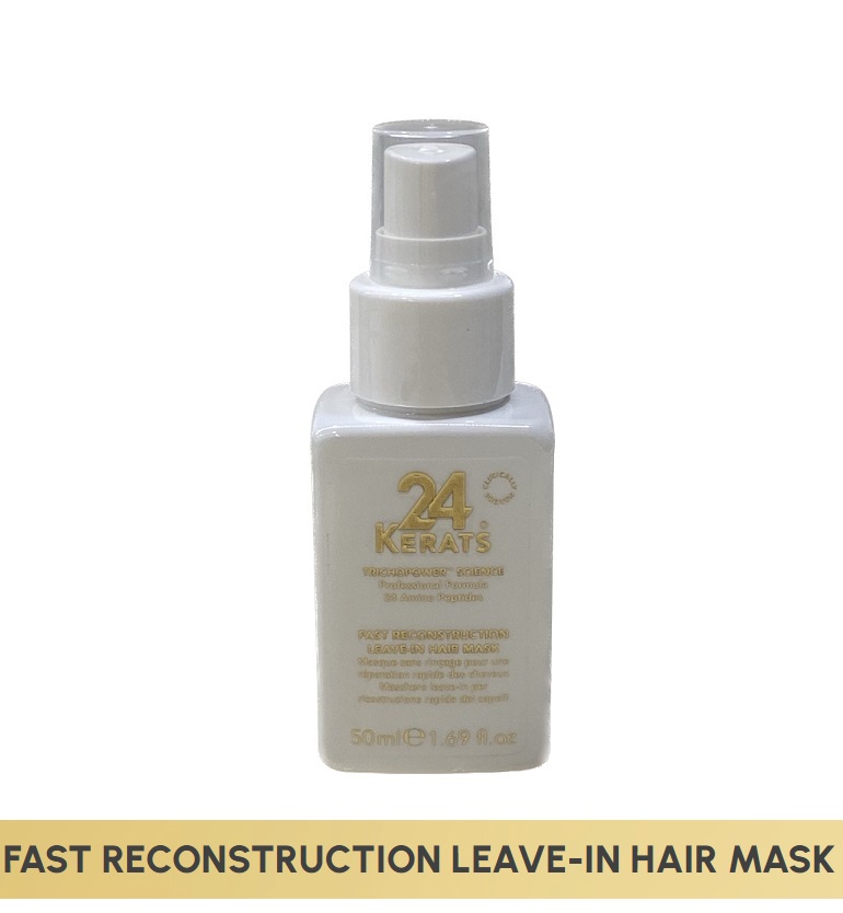 24 KERATS® FAST RECONSTRUCTION LEAVE-IN HAIR MASK / ΜΑΣΚΑ ΑΜΕΣΗΣ ΑΝΑΔΟΜΗΣΗΣ ΠΟΥ ΔΕΝ ΞΕΒΓΑΖΕΤΑΙ 50ML