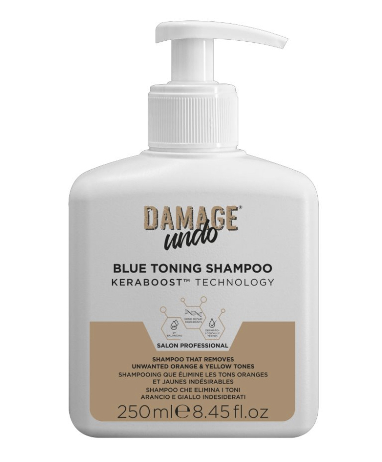 DAMAGE UNDO - BLUE TONING SHAMPOO / ΜΠΛΕ ΤΟΝΟΤΙΚΟ ΣΑΜΠΟΥΑΝ ΓΙΑ ΕΞΟΥΔΕΤΕΡΩΣΗ ΤΩΝ ΚΙΤΡΙΝΩΝ-ΠΟΡΤΟΚΑΛΙ ΤΟΝΩΝ 250ML