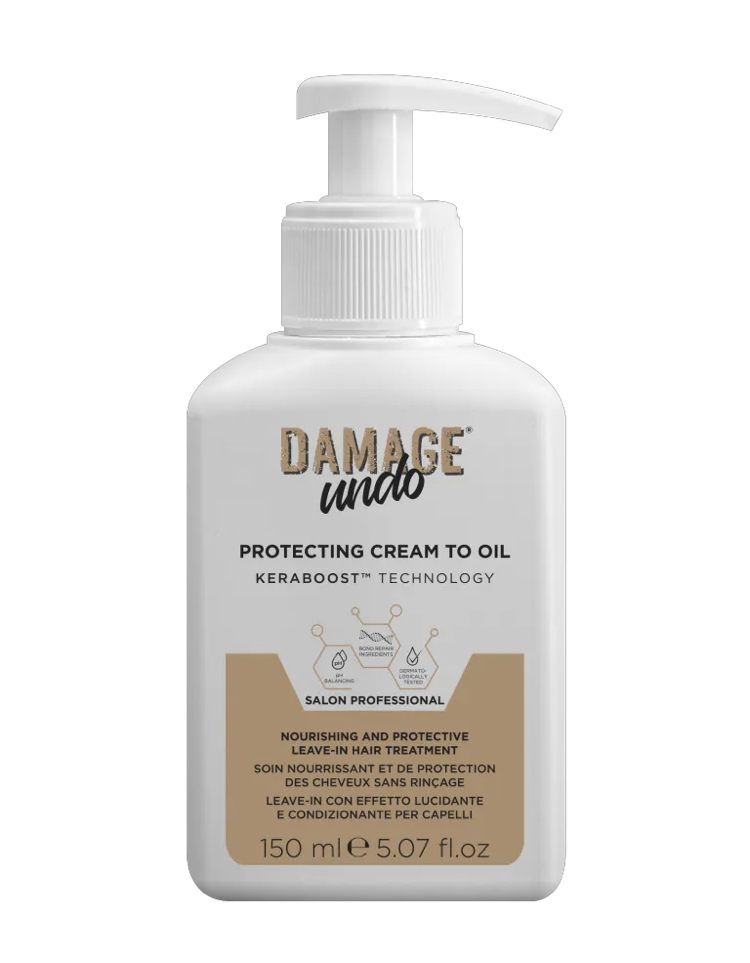 DAMAGE UNDO - PROTECTING CREAM To Oil /ΘΡΕΠΤΙΚΗ &amp; ΠΡΟΣΤΑΤΕΥΤΙΚΗ ΚΡΕΜΑ ΜΑΛΛΙΩΝ ΧΩΡΙΣ ΞΕΒΓΑΛΜΑ ΠΟΥ ΜΕΤΑΤΡΕΠΕΤΑΙ ΣΕ ΛΑΔΙ 150ML