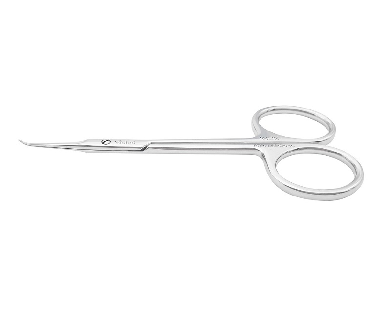WICTOR PROFESSIONAL S.S. CUTICLE SCISSORS HOOCK TIPS 4” / ΨΑΛΙΔΑΚΙ ΕΠΩΝΥΧΙΩΝ ΜΕ ΛΕΠΤΗ ΚΑΙ ΛΟΞΗ ΜΥΤΗ