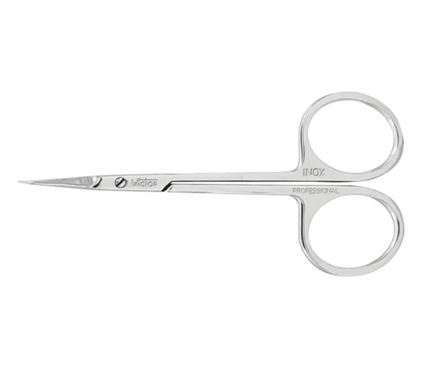 WICTOR PROFESSIONAL S.S. CUTICLE SCISSORS HOOCK TIPS 4” / ΨΑΛΙΔΑΚΙ ΕΠΩΝΥΧΙΩΝ ΜΕ ΛΕΠΤΗ ΚΑΙ ΛΟΞΗ ΜΥΤΗ