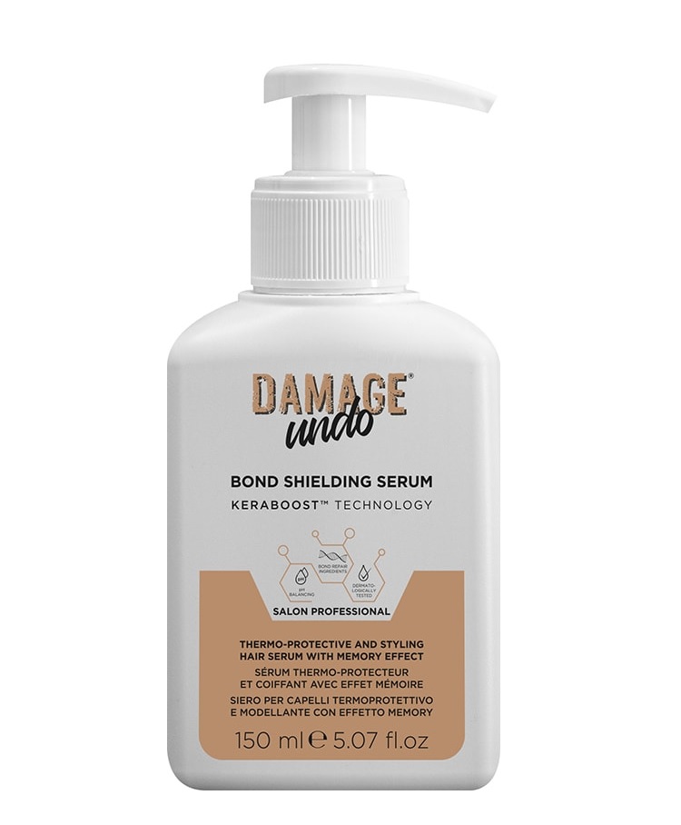 DAMAGE UNDO - BOND SHIELDING SERUM THERMO-PROTECTIVE AND STYLING HAIR SERUM WITH MEMORY EFFECT / ΟΡΟΣ ΠΡΟΣΤΑΣΙΑΣ ΔΕΣΜΩΝ - ΘΕΡΜΟΠΡΟΣΤΑΤΕΥΤΙΚΟΣ ΚΑΙ STYLING ΟΡΟΣ ΜΑΛΛΙΩΝ ΜΕ ΕΦΕ ΜΝΗΜΗΣ 150ML