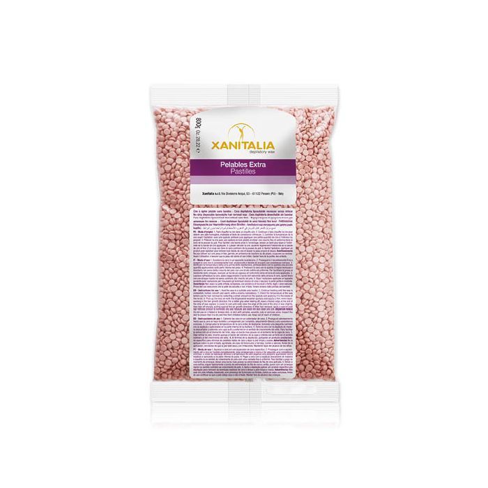 ΚΕΡΙ ΖΕΣΤΟ ΣΕ ΠΕΡΛΕΣ / PEARL WAX XANITALIA TALC ROSE - 800ΓΡ