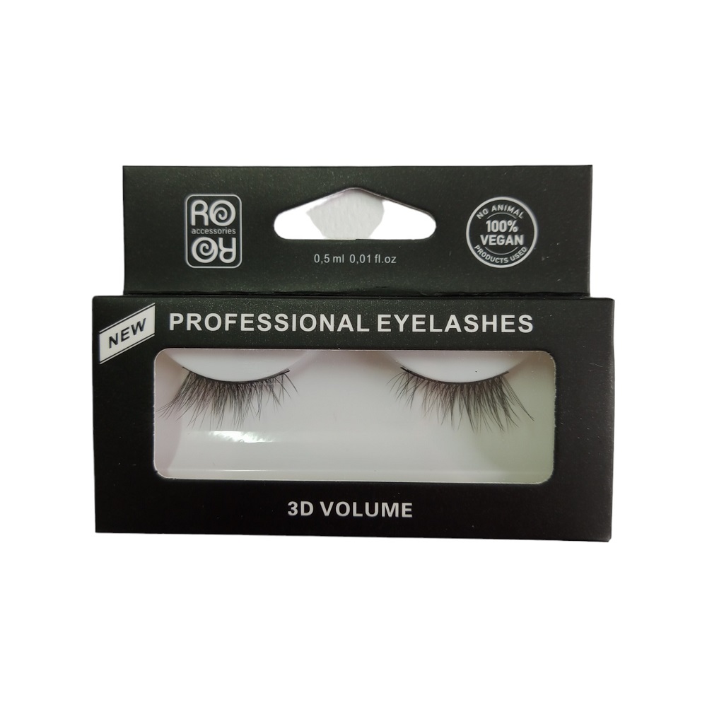 RO RO ACCESSORIES ΒΛΕΦΑΡΙΔΕΣ ΜΕ ΚΟΛΛΑ 3D VOLUME EY184