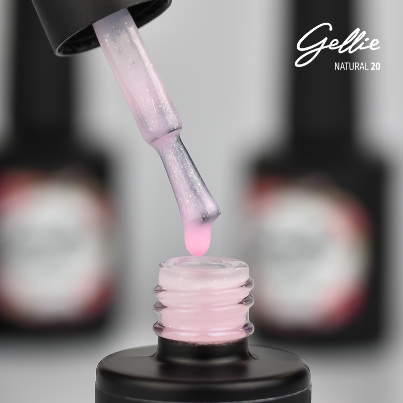 N.20 NATURAL ΗΜΙΔΙΑΦΑΝΟ ΓΑΛΑΚΤΕΡΟ ΡΟΖ ΜΕ ΧΡΥΣΟ SHIMMER