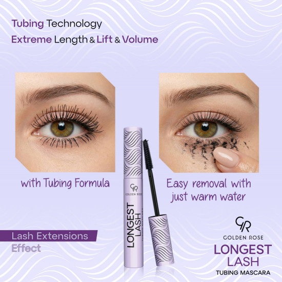 ΜΑΣΚΑΡΑ ΜΑΤΙΩΝ ΜΕ ΕΝΤΟΝΟ ΑΠΟΤΕΛΕΣΜΑ/LONGEST LASH TUBING MASCARA GR