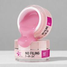 JK NO FILING BUILDER GEL / ΜΕΣΑΙΑΣ ΡΕΥΣΤΟΤΗΤΑΣ BUILDER GEL ΓΙΑ ΤΕΧΝΗΤΑ ΝΥΧΙΑ - BABY PINK - 15ml