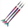 ΣΕΤ ΠΙΝΕΛΑ ΣΧΕΔΙΑΣΜΟΥ |NAIL BRUSHES NAIL ART MERMAID RAINBOW SET OF 3 PIECES